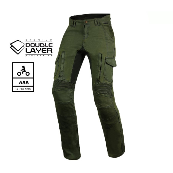 Мото дънки TRILOBITE ACID SCRAMBLER KHAKI DOUBLELAYER AAA