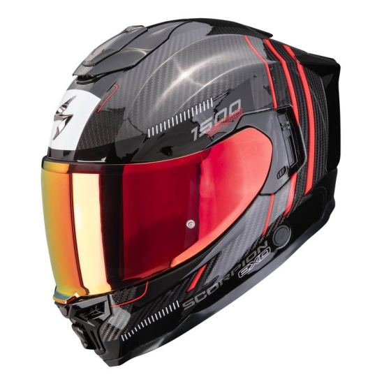 Каска SCORPION EXO-1500 CARBON AIR ZITY Black-Red