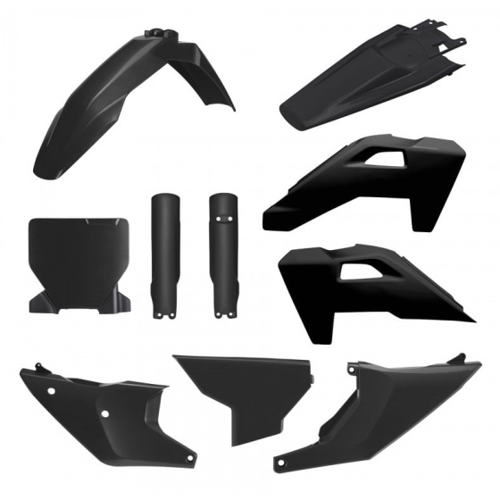 Комплект рестайлинг пластмаси POLISPORT Restyling Kit Husqvarna TC/FC (2025-26) black