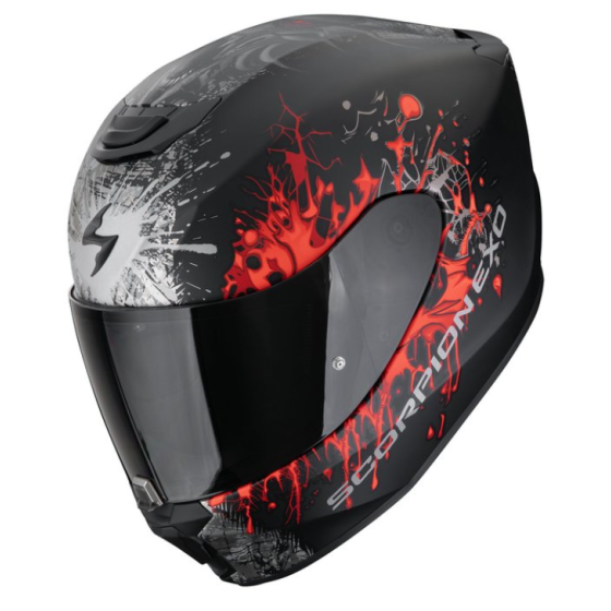 Каска SCORPION EXO-39 WOLF Matt Black-Red