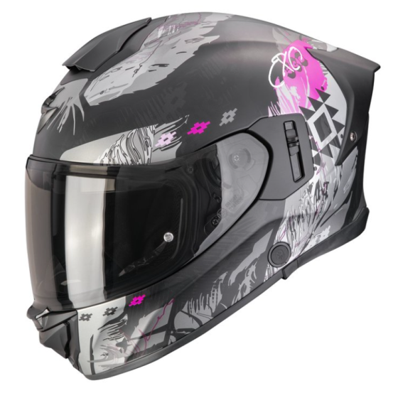 Каска SCORPION EXO-530 AIR HADJI Matt Black-Pink