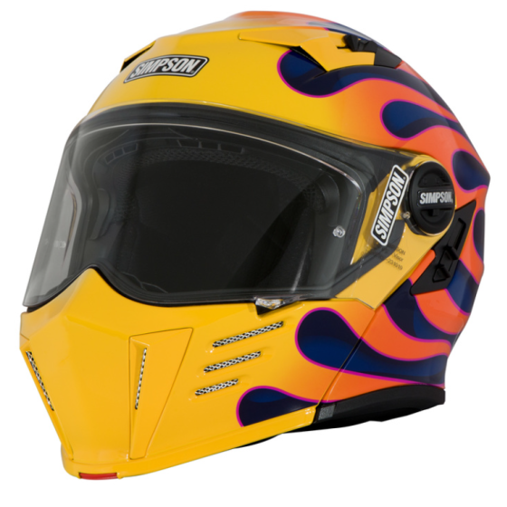 Каска SIMPSON Darksome Wildfire Yellow
