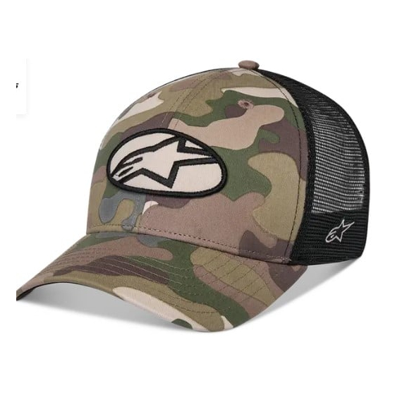 Шапка ALPINESTARS CRV BILL TRUCK OBLIQUE CAMO/GREEN