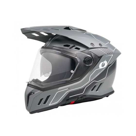 Ендуро каска O'NEAL SIERRA RS ECHO BLACK/GRAY V.26 - ДЕФЕКТ