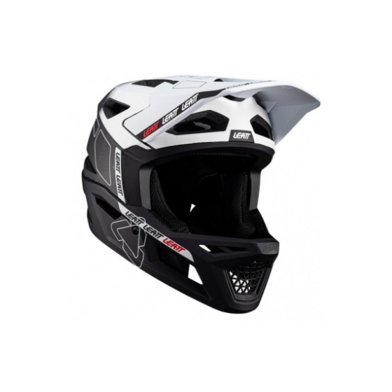Вело каска LEATT MTB Gravity 6.0 Carbon V24 White