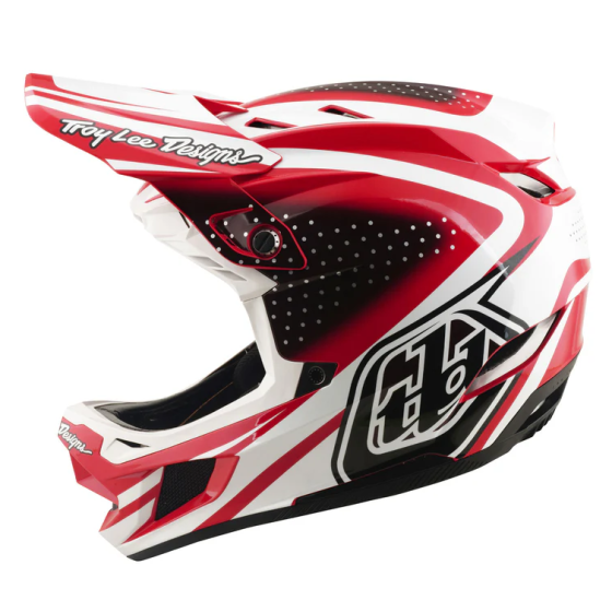 Вело каска Troy Lee Designs D4 Polyacrylite Helmet MIPS The Line Fire / White