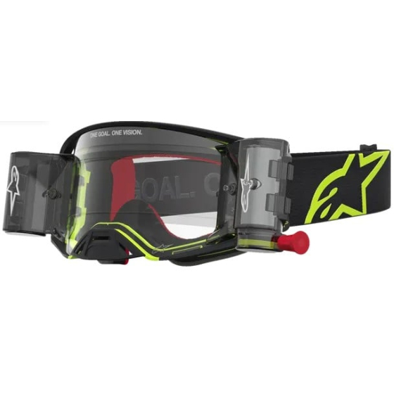 Мотокрос очила ALPINESTARS SUPERTECH FIRMA ROLL OFF BLK YEL FLO CLEAR