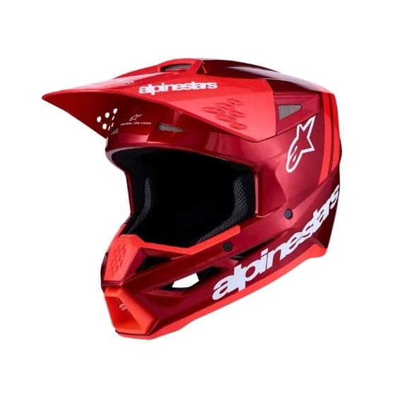Мотокрос каска ALPINESTARS SM3 RADIUM RED/WHT
