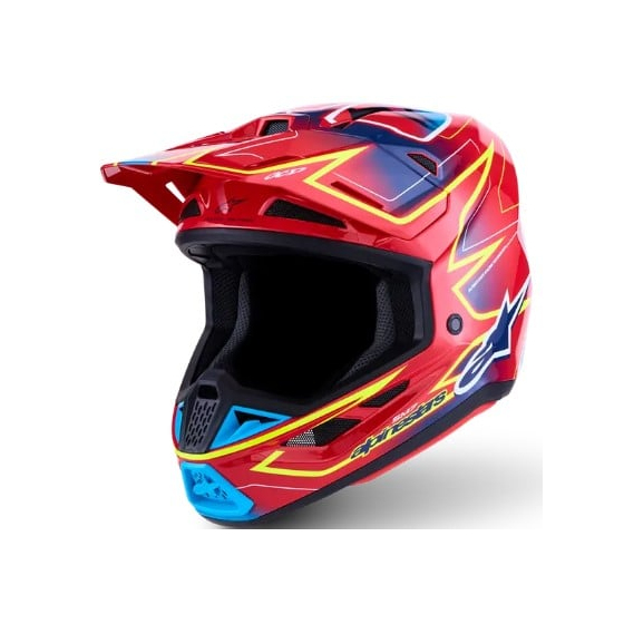 Мотокрос каска ALPINESTARS SM7 CAST RED/YLW/BLU