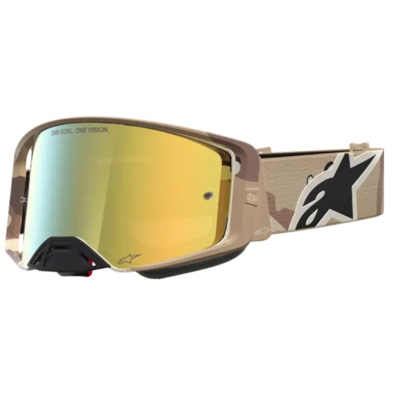 Мотокрос очила ALPINESTARS SUPERTECH LONE CAMO DESERT MIRROR-GLD