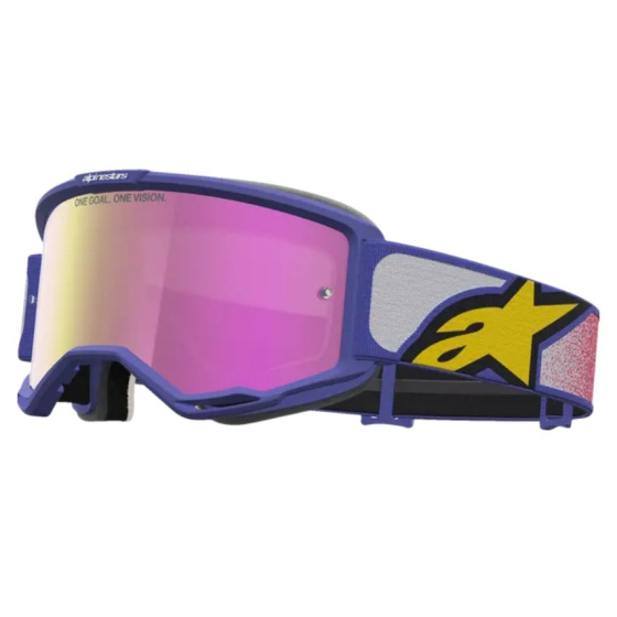 Мотокрос очила ALPINESTARS VISION 5 DRAG RED PURPLE MIRROR-PINK