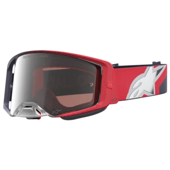 Мотокрос очила ALPINESTARS SUPERTECH HITEN BLK RED MIR MIRROR-SILVER