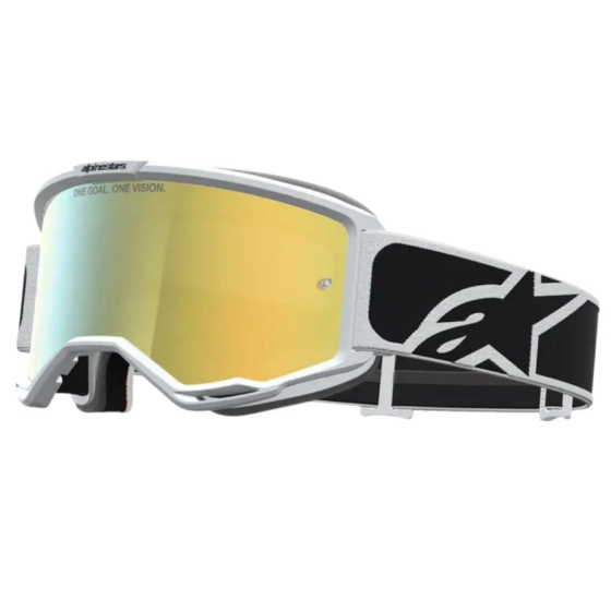 Мотокрос очила ALPINESTARS VISION 5 RORA BLK WHITE MIR MIRROR-GOLD