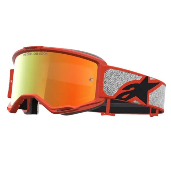 Мотокрос очила ALPINESTARS VISION 5 RORA SIL/ORNG/MIRROR-RED
