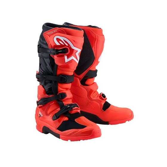 Мотокрос ботуши ALPINESTARS TECH 7 C27 ENDURO RED FLUO BK