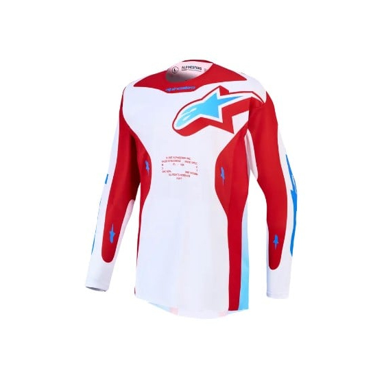 Мотокрос джърси ALPINESTARS RACER HUNT WHT/RED/BLU