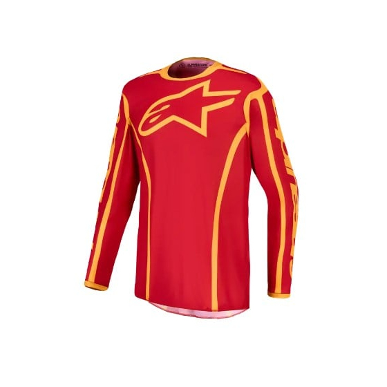 Мотокрос джърси ALPINESTARS FLUID APEX V2 RED/GLD