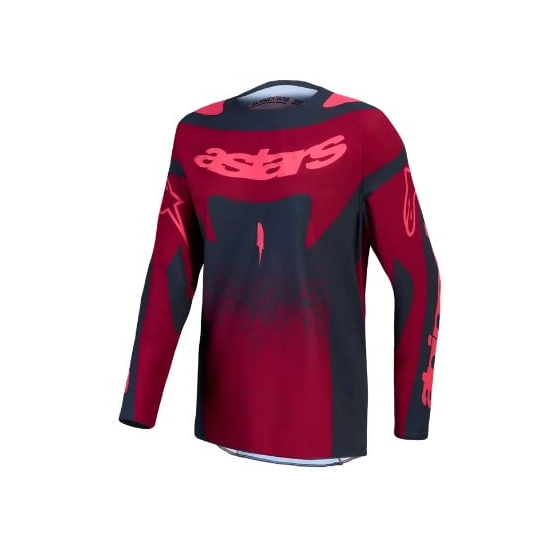 Дамско мотокрос джърси Alpinestars TECHSTAR SWAN CRIMSON/GY/RD