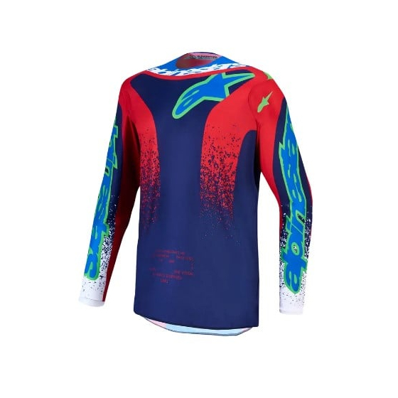Детско мотокрос джърси Alpinestars FLUID DRAG BL/NV/RD/WH