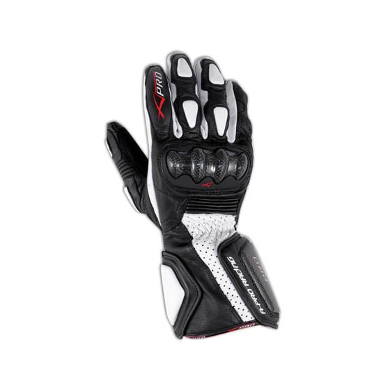 Мото ръкавици A-PRO TILT CARBON WHITE