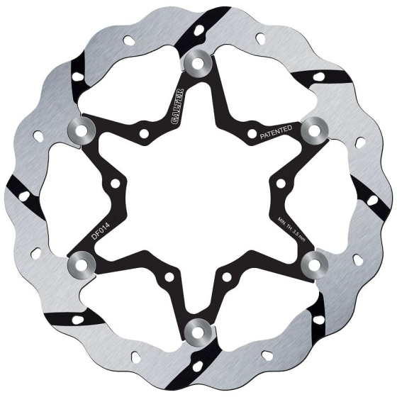Спирачен диск плаващ wave grooved GALFER DF014FRS