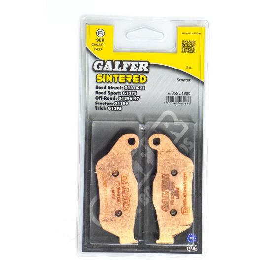 Спирачна накладка sintered scooter GALFER FD355G1380