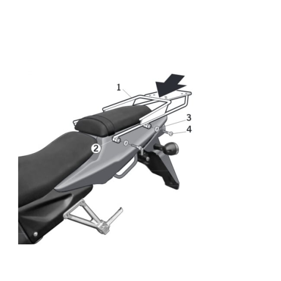 Монтажен комплект за куфари SHAD TOP MASTER DAELIM ROADWIN 125