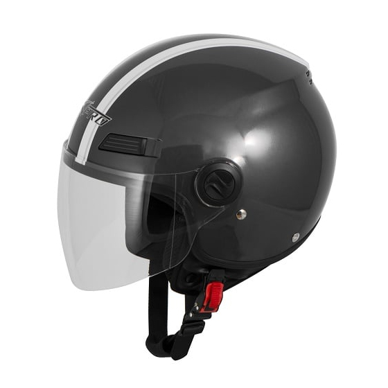 Каска за скутер A-PRO FEVER DARK GRAY