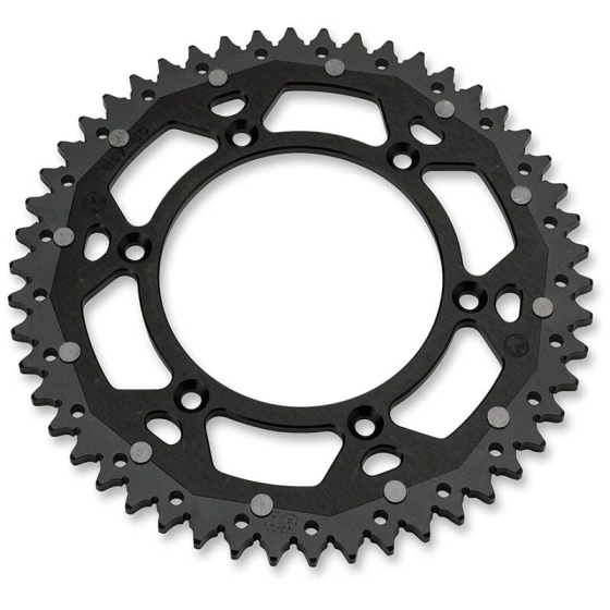 Заден зъбчат венец / 50 зъба / 428 стъпка / BLACKNATURAL / ALUMINUMSTEEL MOOSE RACING 1210-895-50-10X