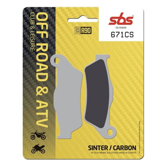 Спирачна накладка carbon sinter hi-tech SBS 671CS
