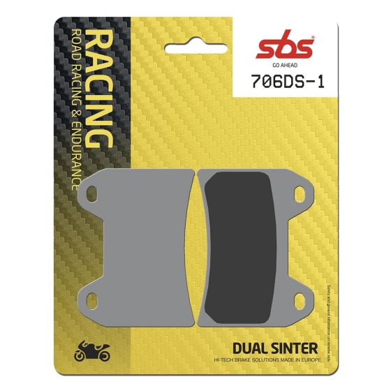 Спирачни накладки Dual Sinter Road Racing Dynamic Racing Concept Hi-Tech SBS 706DS-1