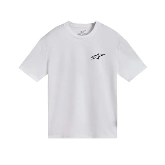 Мото тениска ALPINESTARS CSF COMBO BACK WHITE/BLACK