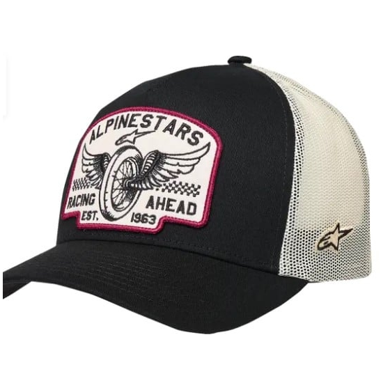 Шапка ALPINESTARS CRV BILL TRUCK HERITAGE PATCH BLACK/NATURAL