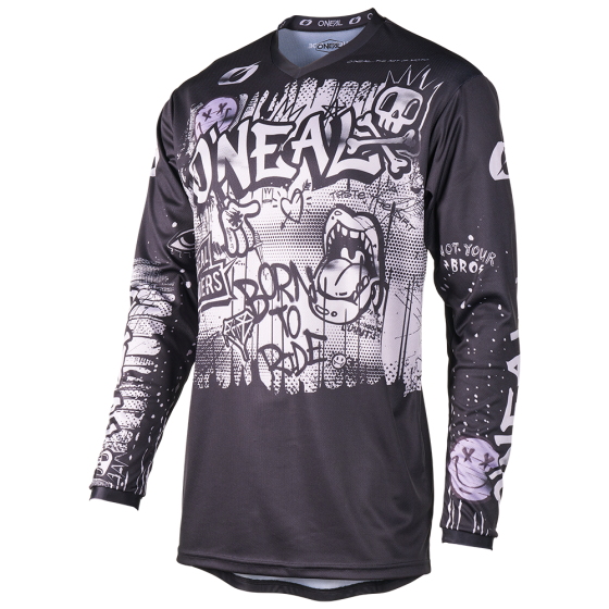 Детска мотокрос блуза O'NEAL ELEMENT RANCID BLACK/GRAY V.27