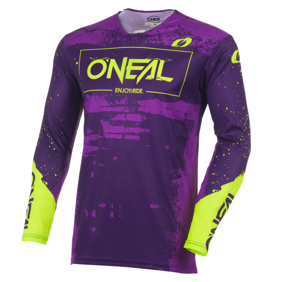 Мотокрос блуза O'NEAL MAYHEM PAINT PURPLE/NEON YELLOW V.27