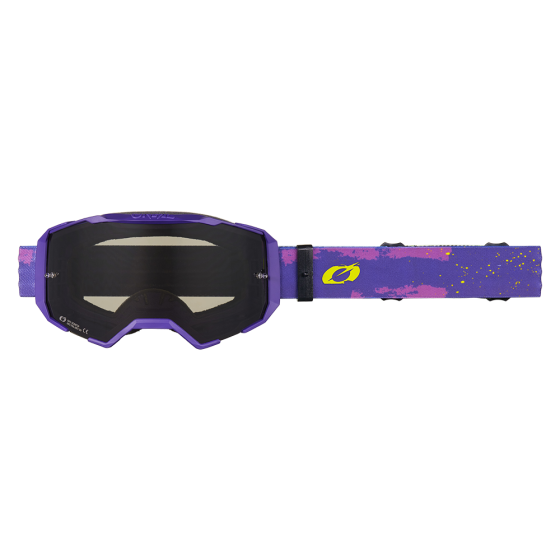 Мотокрос очила O'NEAL B-22 PAINT PURPLE/NEON YELLOW - GRAY