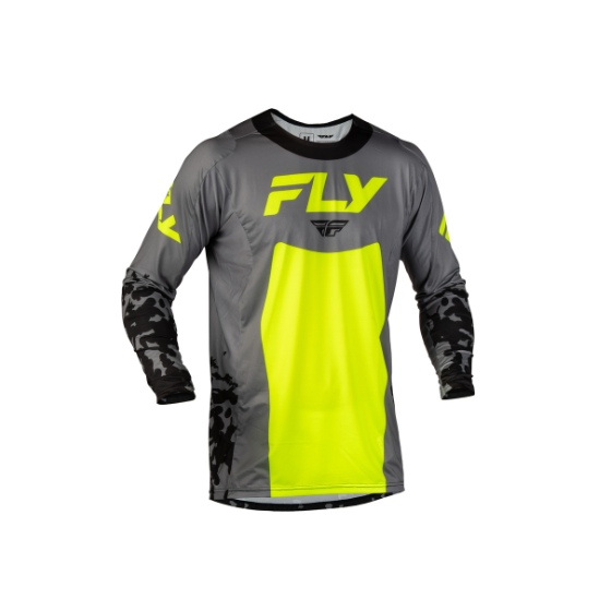 Мотокрос блуза FLY RACING Lite Flake - Grey/Hi-Vis/Black