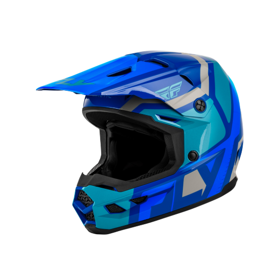 Детска мотокрос каска FLY RACING Kinetic Scrap Blue/Light Blue/Grey