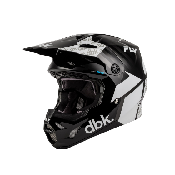 Детска мотокрос каска FLY RACING Formula CP DBK - Black/White/Grey