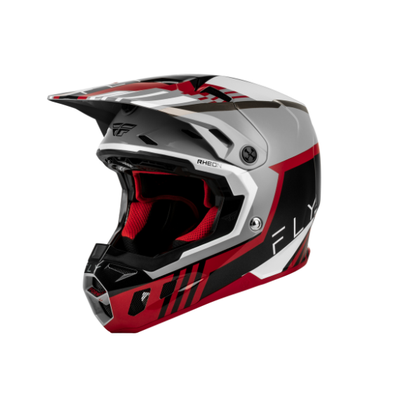 Мотокрос каска FLY RACING Formula CC Strike- Grey/Red/Black/White
