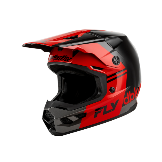 Мотокрос каска FLY RACING Kinetic DBK 27 - Black/Red/Grey