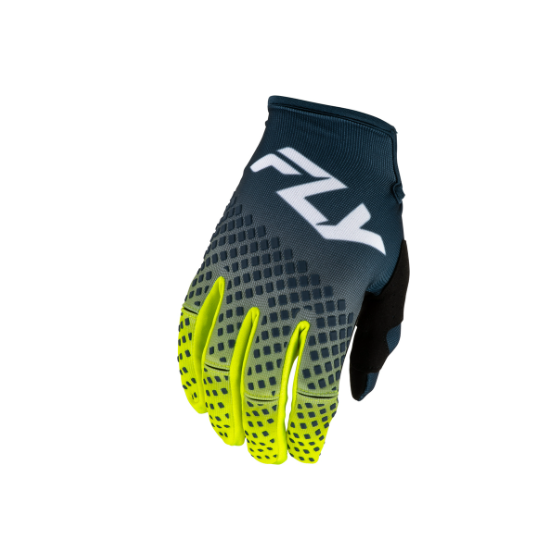 Мотокрос ръкавици FLY RACING Kinetic Fade - Navy/Hi-Vis/White