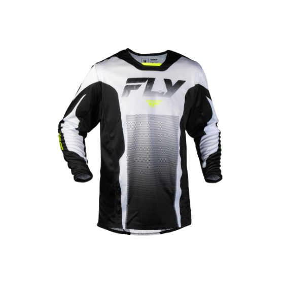 Мотокрос блуза FLY RACING Kinetic Fade - White/Black/Hi-Vis