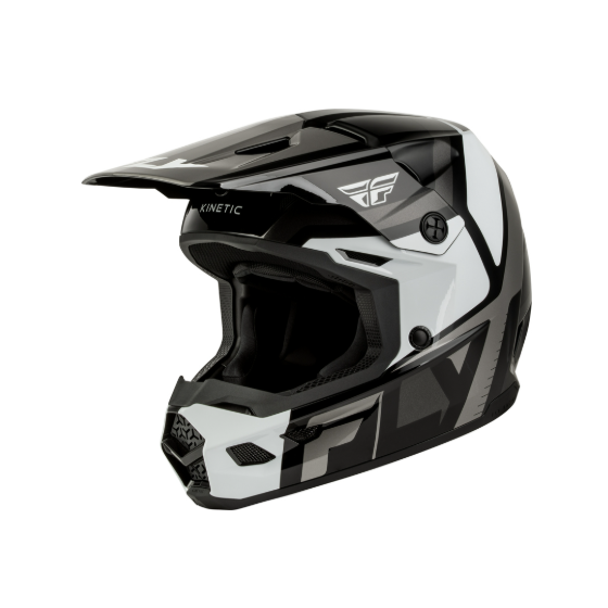 Детска мотокрос каска FLY RACING Kinetic Scrap Black/White/Grey