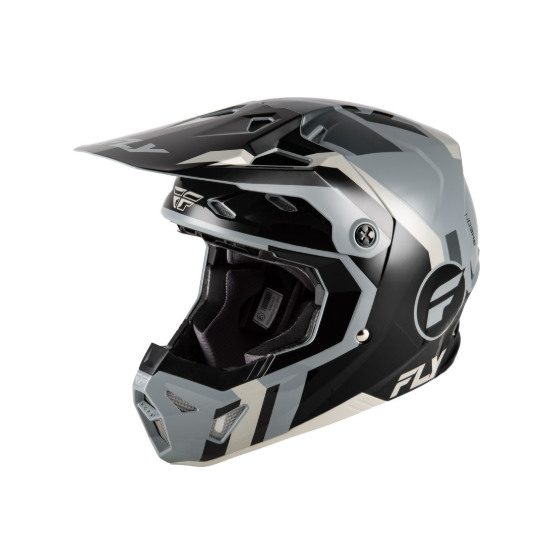 Детска мотокрос каска FLY RACING Formula CP Seal- Black/Grey/Light Grey