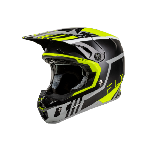 Мотокрос каска FLY RACING Formula CC Strike- Grey/Black/Hi-Vis