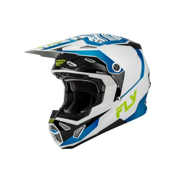 Мотокрос каска FLY RACING Formula CP Charge -White/Blue/Black