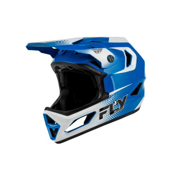 Вело каска FLY RACING Rayce Sonar Bicycle - Blue/White/Black