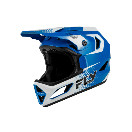 Детска вело каска FLY RACING Rayce Sonar - Blue/White/Black