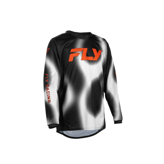 Детска мотокрос блуза FLY RACING Kinetic Torch Black/White/Orange